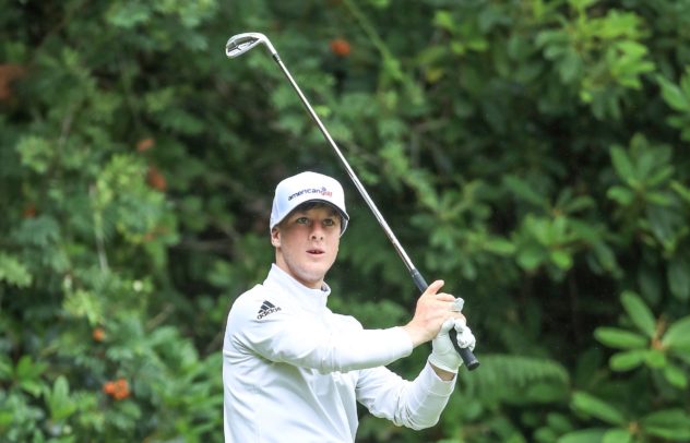 SUNNINGDALE, ENGLAND - JULY 08: Brendan Lawlor of Ireland plays his tee shot on the third hole during the Open Access Masters Clutch Pro Tour Event at Sunningdale Heath Golf Club on July 08, 2020 in Sunningdale, England. (Photo by David Cannon/Getty Images)